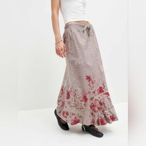 Vintage Cop Copine Utility Floral Maxi Skirt !
